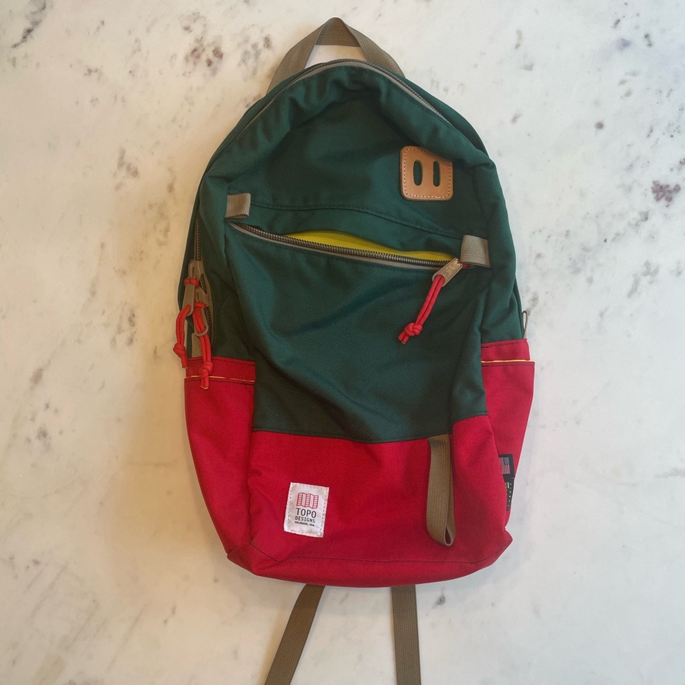 Topo Designs Backpack Red Green